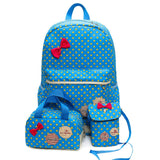 School Bags For Girls Kids Cute Printing School Backpack 3pcs/set Children Schoolbags Fashion Orthopedic Girl Backpacks WBS485
