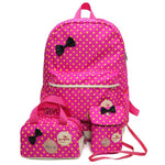 School Bags For Girls Kids Cute Printing School Backpack 3pcs/set Children Schoolbags Fashion Orthopedic Girl Backpacks WBS485