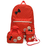 School Bags For Girls Kids Cute Printing School Backpack 3pcs/set Children Schoolbags Fashion Orthopedic Girl Backpacks WBS485