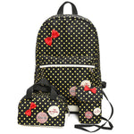 School Bags For Girls Kids Cute Printing School Backpack 3pcs/set Children Schoolbags Fashion Orthopedic Girl Backpacks WBS485