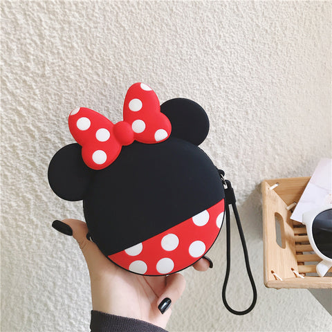 Kawaii Fashion Coin Purse Lovely Cute Cartoon Mickey Mouse Pouch Women Small Wallet Soft Silicone Money Bag Kids Birthday Gift