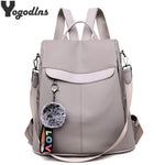 Waterproof Casual Women Backpack Purse Anti-theft Rucksack Mochila Hairball Lightweight School Shoulder Bag for Teenagers Girls