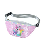 New Women Girls Unicorn Waist Fanny Pack Belt Bag Chest Pouch Hip Bum Bag Small Purse Paillette Crossbody Gift Wallet Travelling