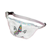 New Women Girls Unicorn Waist Fanny Pack Belt Bag Chest Pouch Hip Bum Bag Small Purse Paillette Crossbody Gift Wallet Travelling