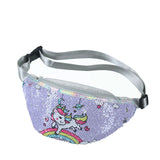 New Women Girls Unicorn Waist Fanny Pack Belt Bag Chest Pouch Hip Bum Bag Small Purse Paillette Crossbody Gift Wallet Travelling