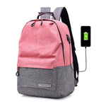 Litthing Backpacks Men Back Pack for School Bag Bagpack Women College Canvas Backpack usb Charger Charging Schoolbag Laptop