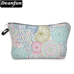 Deanfun Colorful Mandala Flower Printing Soft Cosmetic Bag Waterproof Purse Makeup Bag For Women Makeup Travel Bags Custom 51561