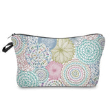 Deanfun Colorful Mandala Flower Printing Soft Cosmetic Bag Waterproof Purse Makeup Bag For Women Makeup Travel Bags Custom 51561