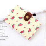 20 Slots ID Credit Card Holder Women Canvas Card Bag Girls Travel Passport Pocket Cloth PVC Fresh Business Bus Card Wallet Purse