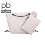 2pcs/set Clutch Women Messenger Shoulder Bag with Coin Purse Chain Handbag Crossbody Bags Bolsa Feminina