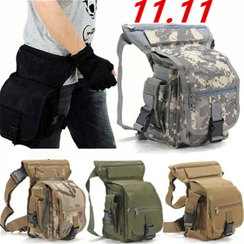 Belt bag Fashion Men Army Vintage Thigh Bag Utility Waist Pack Pouch Adjustable Hiking Male Waist Hip Motorcycle Leg Bag