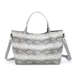 New 3pcs/Set Women Composite Bags High Quality Ladies Snake Pattern Handbags Female PU Leather Shoulder Messenger Bags Tote Bag