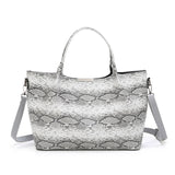 New 3pcs/Set Women Composite Bags High Quality Ladies Snake Pattern Handbags Female PU Leather Shoulder Messenger Bags Tote Bag