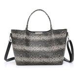 New 3pcs/Set Women Composite Bags High Quality Ladies Snake Pattern Handbags Female PU Leather Shoulder Messenger Bags Tote Bag