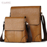 Men PU Leather Shoulder Bag Fashion Designer High Quality HandBags Messenger Bags Casual Fashion 2 Sets Crossbody Bags For Men's