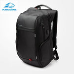 Kingsons 15"17"  Laptop Backpack External USB Charge Computer Backpacks Anti-theft Waterproof Bags for Men Women