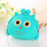Girls Animals Mini Coin Purse Silicone Mini Coin Bag Change Wallet Purse Small Women Key Wallet coin Wallet Children Kids