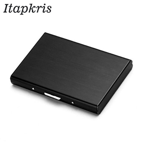 Itapkris Auto Documents Organizer Credit Card Holder Cover Travel Metal Steel RFID Wallet High Quality Badges Card Porte Carte