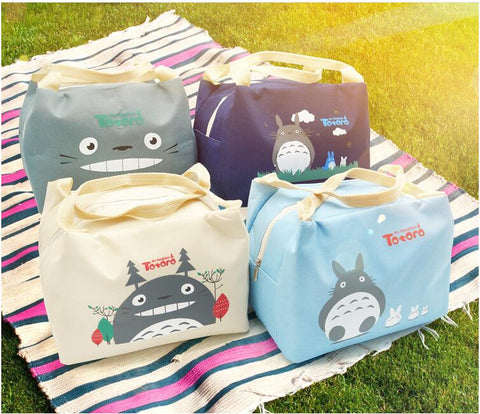 Oxford Canvas Totoro Cute Lunch BAG NEW Handbag Lunch TOTE Pouch BOX
