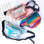 8 Colors New Holographic Waist Bag For Women Laser Fanny Pack Belt Bag Bum Bag Unisex Banana Bags