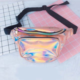 8 Colors New Holographic Waist Bag For Women Laser Fanny Pack Belt Bag Bum Bag Unisex Banana Bags