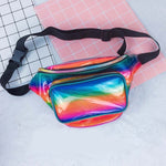 8 Colors New Holographic Waist Bag For Women Laser Fanny Pack Belt Bag Bum Bag Unisex Banana Bags