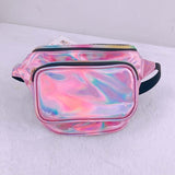 8 Colors New Holographic Waist Bag For Women Laser Fanny Pack Belt Bag Bum Bag Unisex Banana Bags