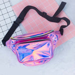 8 Colors New Holographic Waist Bag For Women Laser Fanny Pack Belt Bag Bum Bag Unisex Banana Bags