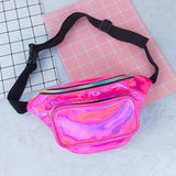 8 Colors New Holographic Waist Bag For Women Laser Fanny Pack Belt Bag Bum Bag Unisex Banana Bags