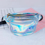 8 Colors New Holographic Waist Bag For Women Laser Fanny Pack Belt Bag Bum Bag Unisex Banana Bags