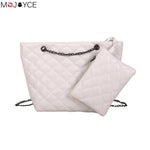 2pcs/set Fashion Messenger Bag for Women Casual Purse Chain Handbag Female Shoulder Crossbody Bags bolsa feminina