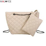 2pcs/set Fashion Messenger Bag for Women Casual Purse Chain Handbag Female Shoulder Crossbody Bags bolsa feminina