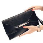 FGGS-Envelope Clutch Bag Women Leather Birthday Party Evening Clutch Bags For Women Ladies Shoulder Clutch Bag Purse Female