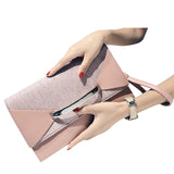 FGGS-Envelope Clutch Bag Women Leather Birthday Party Evening Clutch Bags For Women Ladies Shoulder Clutch Bag Purse Female