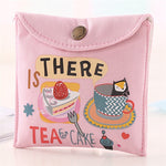 Girls Diaper Sanitary Napkin Storage Bag Canvas Sanitary Pads Package Bags Coin Purse Jewelry Organizer Credit Card Pouch Case 3