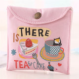 Girls Diaper Sanitary Napkin Storage Bag Canvas Sanitary Pads Package Bags Coin Purse Jewelry Organizer Credit Card Pouch Case 3