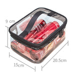 Waterproof Transparent PVC Bath Cosmetic Bag Women Make Up Case Travel Zipper Makeup Beauty Wash Organizer Toiletry Storage Kit