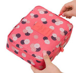 Women Cosmetic bag Makeup bag Case Make Up Organizer Toiletry Storage Neceser Rushed Floral Nylon Zipper New Travel Wash pouch