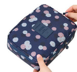 Women Cosmetic bag Makeup bag Case Make Up Organizer Toiletry Storage Neceser Rushed Floral Nylon Zipper New Travel Wash pouch