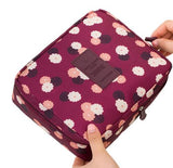 Women Cosmetic bag Makeup bag Case Make Up Organizer Toiletry Storage Neceser Rushed Floral Nylon Zipper New Travel Wash pouch