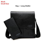 Men Tote Bags Set JEEP BULUO Famous Brand New Fashion Man Leather Messenger Bag Male Cross Body Shoulder Business Bags For Men