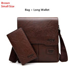 Men Tote Bags Set JEEP BULUO Famous Brand New Fashion Man Leather Messenger Bag Male Cross Body Shoulder Business Bags For Men