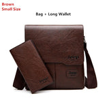 Men Tote Bags Set JEEP BULUO Famous Brand New Fashion Man Leather Messenger Bag Male Cross Body Shoulder Business Bags For Men