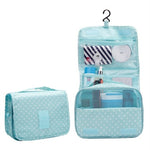 Waterproof Portable Polyester Travel Cosmetic Bag Neceser Hanging Wash Bag Neutral  Make Up Bag Organizer Bathroom Wash Bag