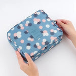 Waterproof Portable Polyester Travel Cosmetic Bag Neceser Hanging Wash Bag Neutral  Make Up Bag Organizer Bathroom Wash Bag