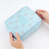 Waterproof Portable Polyester Travel Cosmetic Bag Neceser Hanging Wash Bag Neutral  Make Up Bag Organizer Bathroom Wash Bag