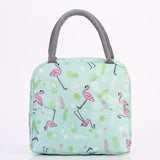 Functional Pattern Cooler Lunch Box Portable Insulated Canvas Lunch Bag Thermal Food Picnic Lunch Bags For Women Kids