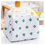 Functional Pattern Cooler Lunch Box Portable Insulated Canvas Lunch Bag Thermal Food Picnic Lunch Bags For Women Kids