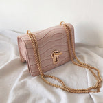 Mini Square Flip bag 2019 Summer New Quality PU Leather Women's Designer Handbag Stone pattern Lock Chain Shoulder Messenger Bag
