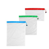 15pcs 12pcs Reusable Produce Bags Washable Mesh Bags for Grocery Shopping Fruit Vegetable Toys Sundries Organizer Storage Bags